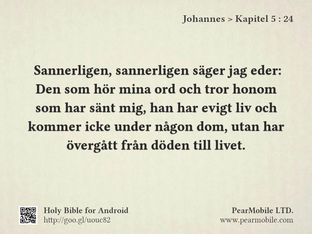 Johannes, Kapitel 5:24